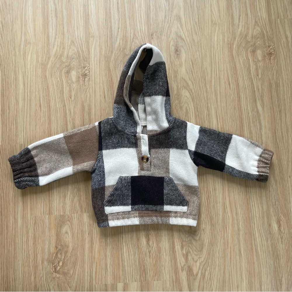 Plaid Hooded Jacket